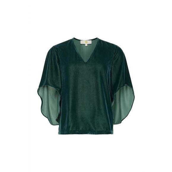 NEW ANNA CATE women's nina top in rainforest velvet - Picture 1 of 3